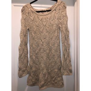 Knitted long sleeve dress